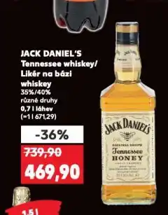 Kaufland Jack daniel's likér na bázi whisky nabídka