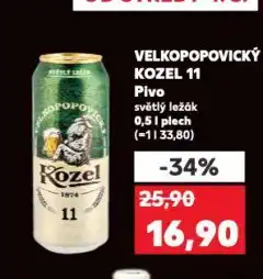 Kaufland Pivo velkopopovický kozel nabídka