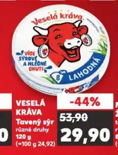 Kaufland Veselá kráva tavený sýr nabídka