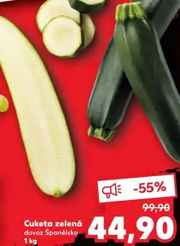 Kaufland Cuketa zelená nabídka