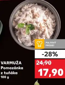 Kaufland VARMUŽA Pomazánka z tuňáka nabídka