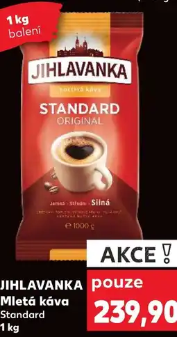 Kaufland JIHLAVANKA Mletá káva nabídka