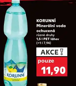 Kaufland KORUNNÍ Minerální voda ochucená nabídka