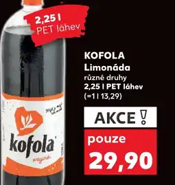 Kaufland KOFOLA Limonáda nabídka