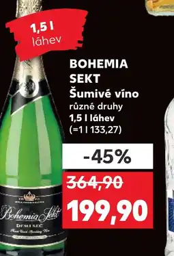Kaufland BOHEMIA SEKT Šumivé víno nabídka
