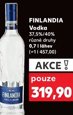 Kaufland FINLANDIA Vodka nabídka