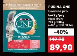 Kaufland PURINA ONE Granule pro kočky/psy nabídka