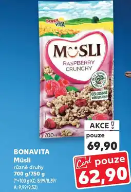Kaufland BONAVITA Müsli nabídka