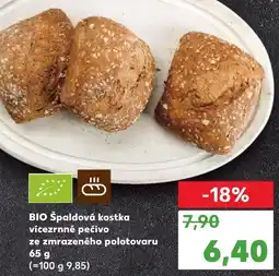 Kaufland BIO Špaldová kostka vícezrnné pečivo ze zmrazeného polotovaru nabídka