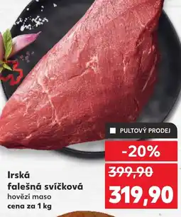 Kaufland Irská falešná svíčková nabídka