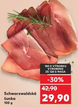 Kaufland Schwarzwaldská šunka nabídka