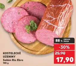Kaufland KOSTELECKÉ UZENINY Salam Rio Ebro nabídka