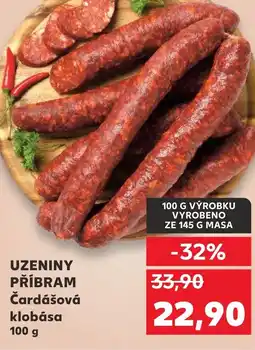 Kaufland UZENINY PŘÍBRAM Čardášová klobása nabídka