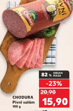 Kaufland CHODURA Pivní salám nabídka