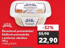 Kaufland Škvarková pomazánka/ Sádlová pomazánka s pečenou cibulkou nabídka