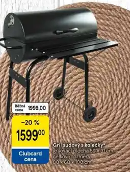 Tesco Gril sudový s kolečky nabídka