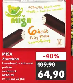 Kaufland MÍŠA Zmrzlina nabídka