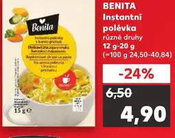 Kaufland BENITA Instantní polévka nabídka