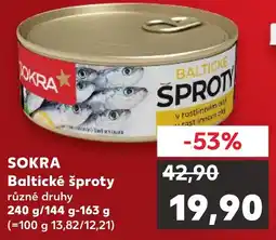 Kaufland SOKRA Baltické šproty nabídka
