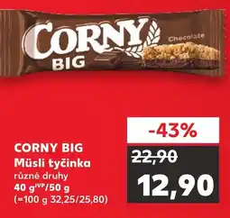 Kaufland CORNY BIG Müsli tyčinka nabídka
