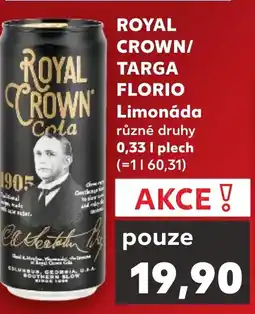 Kaufland ROYAL CROWN/ TARGA FLORIO CROWN Limonáda nabídka