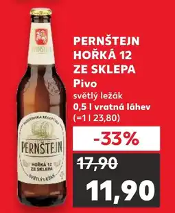 Kaufland PERNŠTEJN HOŘKÁ 12 ZE SKLEPA Pivo nabídka