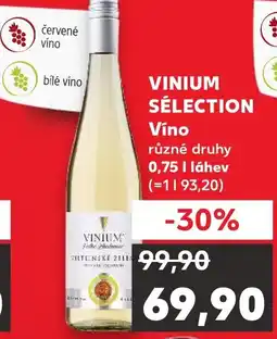 Kaufland VINIUM SÉLECTION Víno nabídka