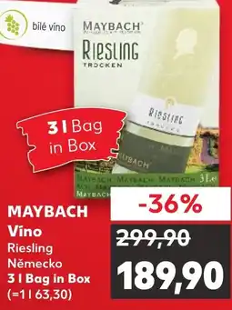 Kaufland MAYBACH Víno Riesling Německo nabídka