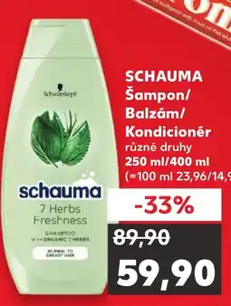 Kaufland SCHAUMA Šampon/ Balzám/ Kondicionér nabídka