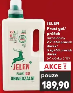 Kaufland JELEN Prací gel/ prášek nabídka