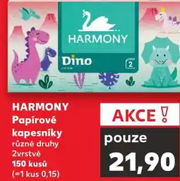 Kaufland HARMONY Papírové kapesníky nabídka