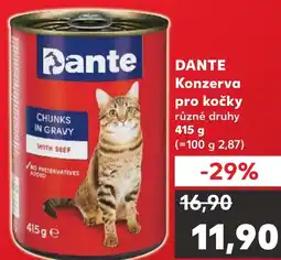 Kaufland DANTE Konzerva pro kočky nabídka