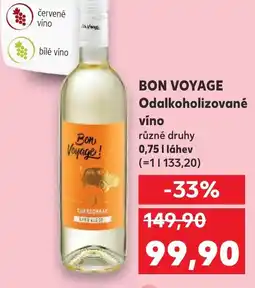 Kaufland BON VOYAGE Odalkoholizované víno nabídka