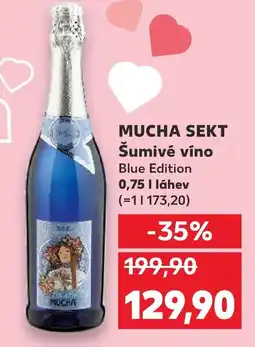 Kaufland MUCHA SEKT Šumivé víno nabídka