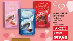 Kaufland LINDT LINDOR Čokoládové pralinky nabídka