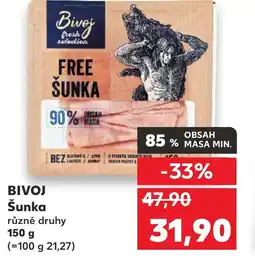 Kaufland BIVOJ Šunka nabídka
