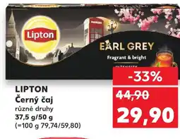 Kaufland LIPTON Černý čaj nabídka