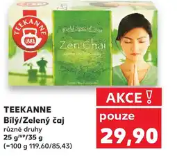 Kaufland TEEKANNE Bílý/Zelený čaj nabídka