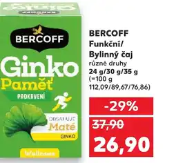 Kaufland BERCOFF Funkční/ Bylinný čaj nabídka