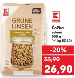 Kaufland Čočka zelená nabídka
