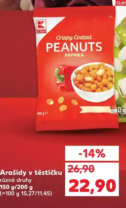 Kaufland Arašídy v těstíčku nabídka