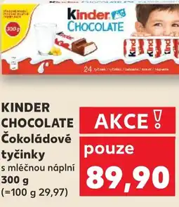 Kaufland KINDER CHOCOLATE Čokoládové tyčinky nabídka