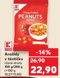 Kaufland Arašídy v těstíčku nabídka