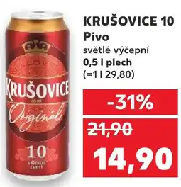 Kaufland KRUŠOVICE 10 Pivo nabídka