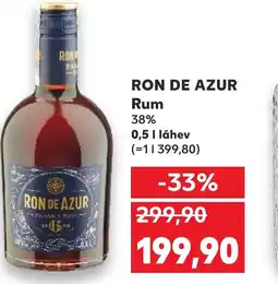 Kaufland RON DE AZUR Rum 38% nabídka
