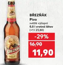 Kaufland BŘEZŇÁK Pivo nabídka