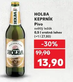 Kaufland HOLBA KEPRNÍK Pivo nabídka