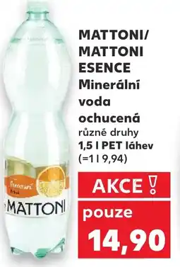 Kaufland MATTONI/ MATTONI ESENCE Minerální voda ochucená nabídka