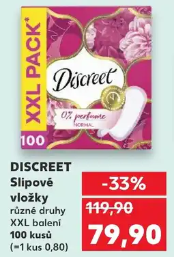 Kaufland DISCREET Slipové vložky nabídka