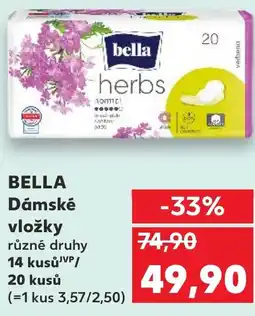 Kaufland BELLA Dámské vložky nabídka